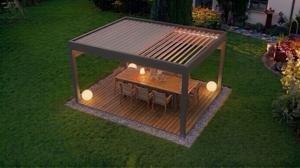 Lamellendach Terrasse